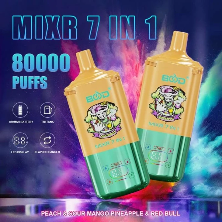 BOOD MIXR 7 IN 1 80K PUFFS factory BOOD MIXR 7 IN 1 80K PUFFS factory