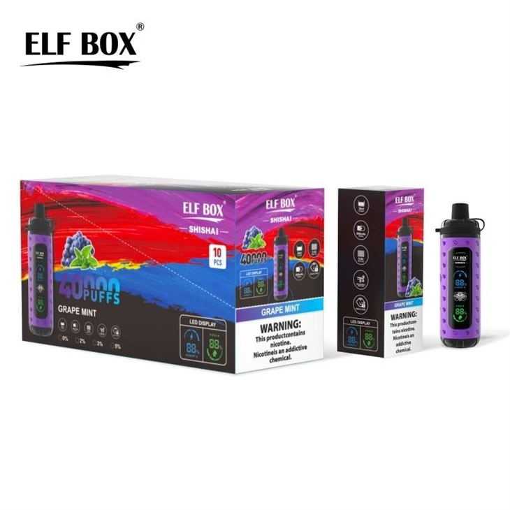 grape mint_ELF BOX SHISHA MAX 40000 grape mint_ELF BOX SHISHA MAX 40000