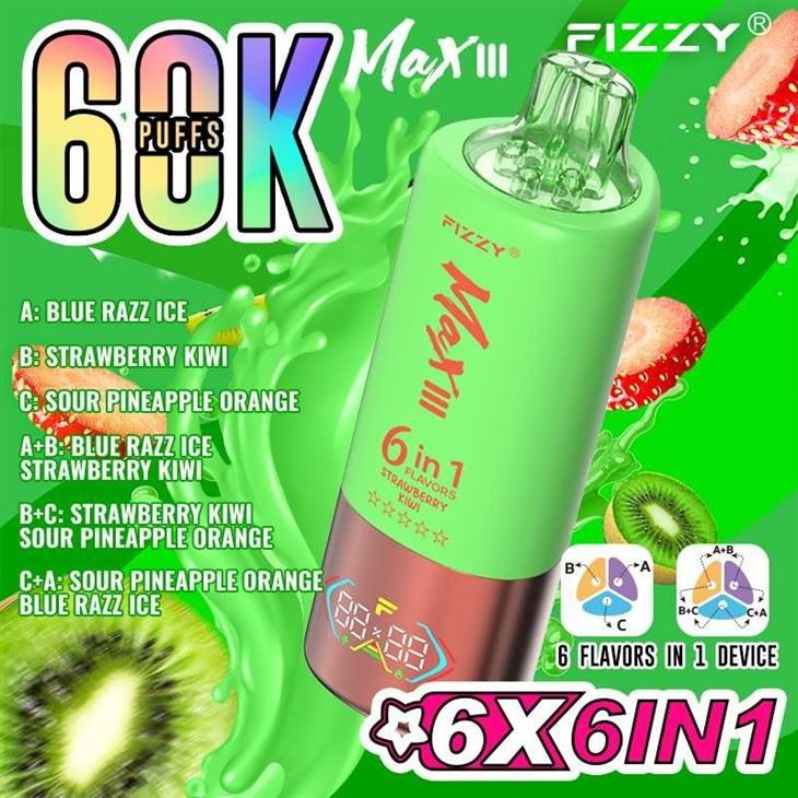 FIZZY MAX 60K PUFFS 55 FIZZY MAX 60K PUFFS 55
