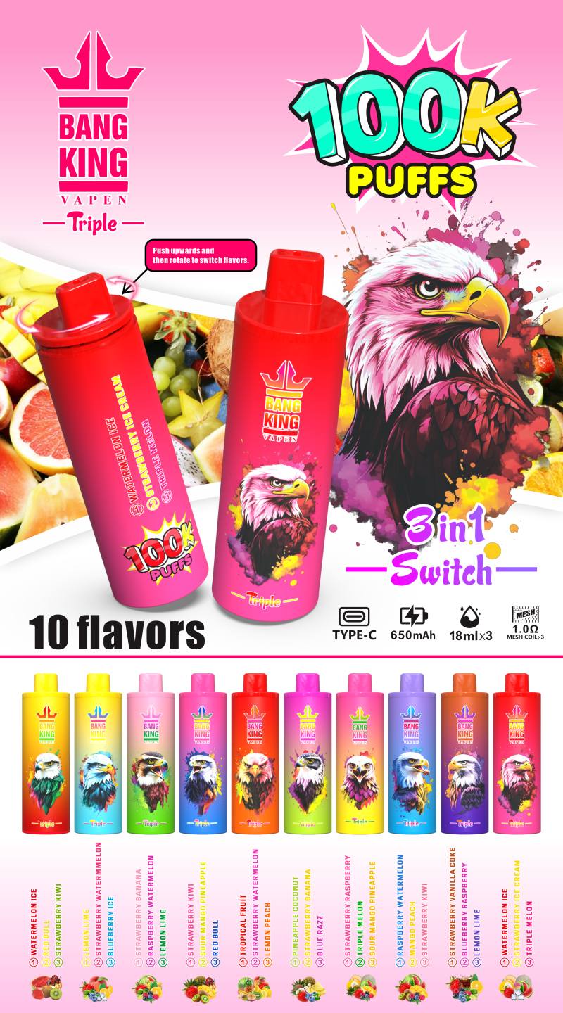 BANG KING VAPEN TRIPLE 100K TASTE