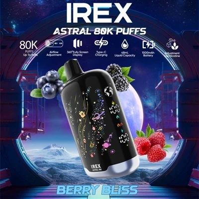 IREX Astral 80K – En flaggskip E-engangssigarett med høy kapasitet, kraftig y...