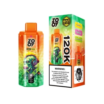 ZOOY 120K 6IN1: Premium Multi-smak engangs E-sigaretter for bruk med høy-kapa...