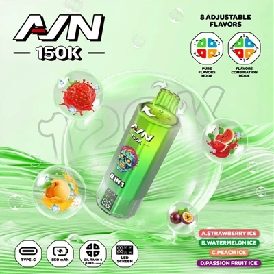 AIM AVN 150K PUFFS – En ny generasjon av holdbare E-sigaretter|60mL stor kapa...