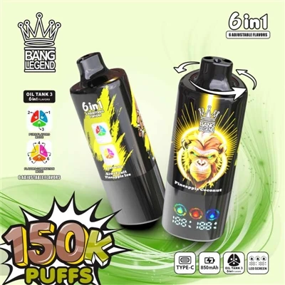 BANG LEGEND 150K puffs 6-i-1: Redefinerer kapasitet, smak og ytelsesstandarde...