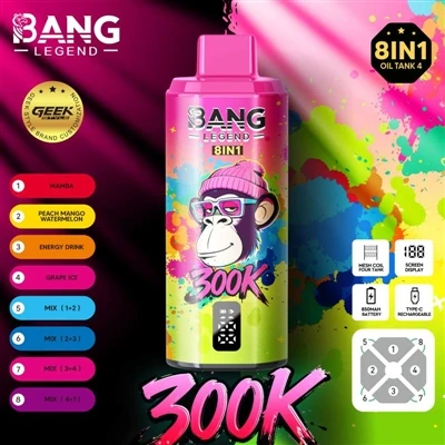 Bang Legend 300K – Utvider grensene for holdbarhet for engangs E-sigaretter