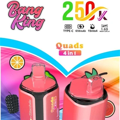 BANG KING Quads 250000 4IN1: A High-Revolution in Disposable Vape