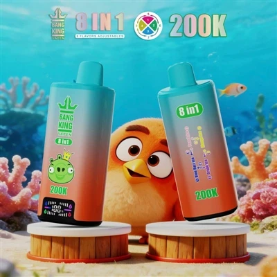 BANG KING VAPEN 200K 8IN1: Den ultimate E-sigarettopplevelsen med flere smake...