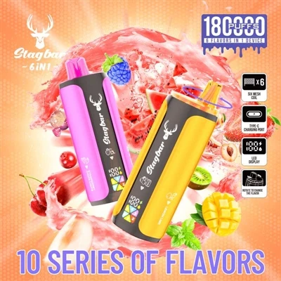 StagBar 6in1 180K Puffs Vape: When E-sigaretter er ikke lenger monotone, men ...