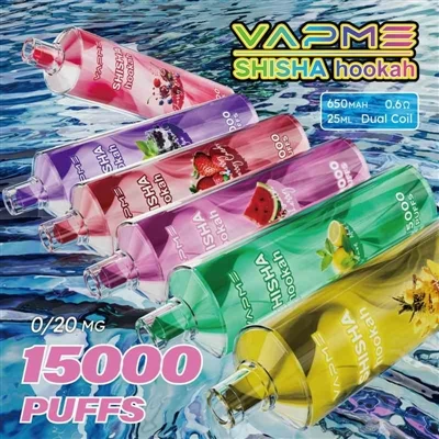 Vapme Shisha Hookah 15000: En blanding av lett vannpipeopplevelse og oppladba...