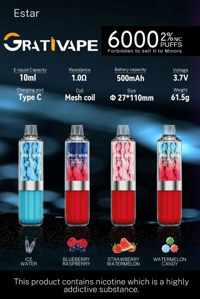 Grativape Estar 6000 puffs vape Grativape Estar 6000 puffs vape
