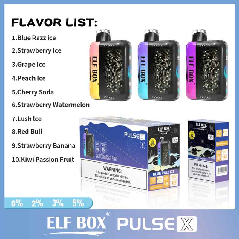ELF BOX PULSE X 25000 flavor ELF BOX PULSE X 25000 flavor