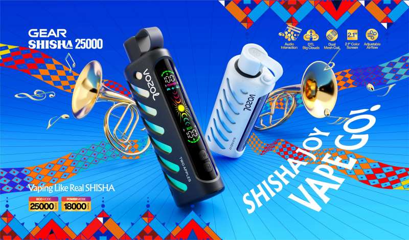 VOZOL GEAR SHISHA 25000 6 VOZOL GEAR SHISHA 25000 6