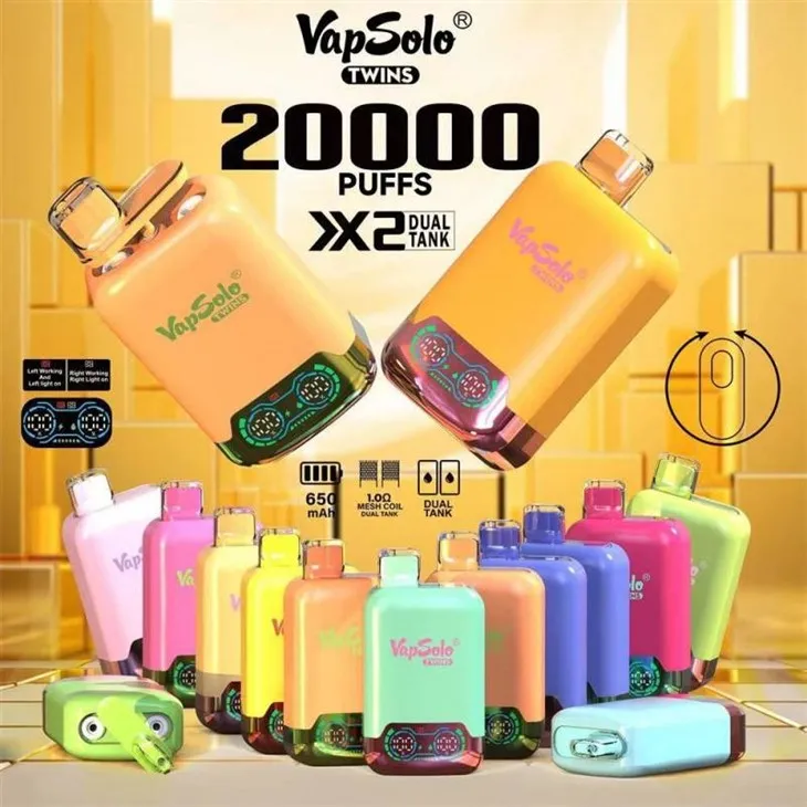 VapSolo Twins 20000 Dual Flavors