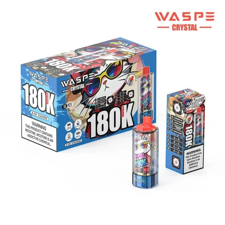 Waspe Crystal 8 in 1 180000 Puffs suppliers